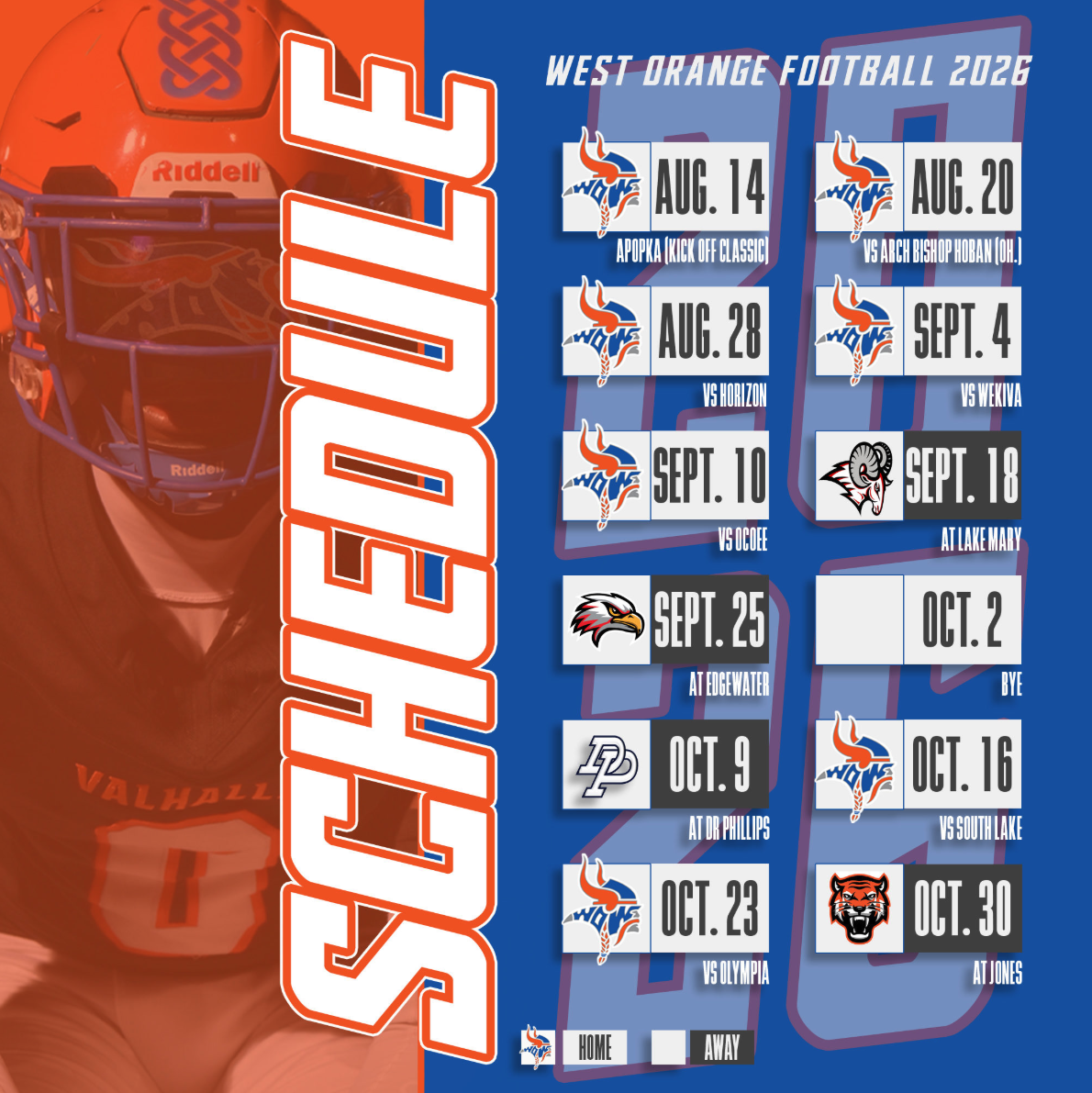 Instagram post from West Orange Football